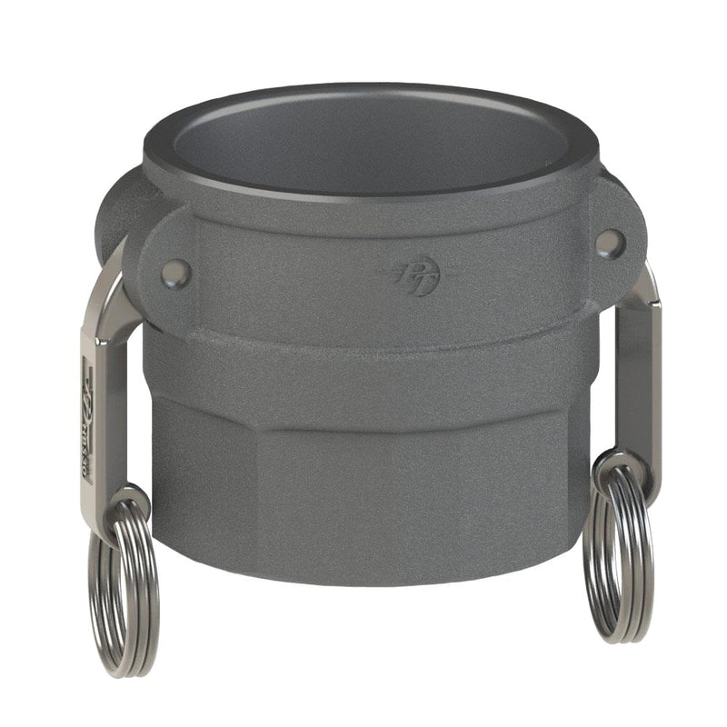 70393025 (30X25DFH) by PT-Coupling | Reducing Cam & Groove Adapter | Type DFH | 3" Coupler x 2-1/2" Female Fire Hose (NH) Thread | Hard Coat Aluminum | EPDM & Buna-N Seals