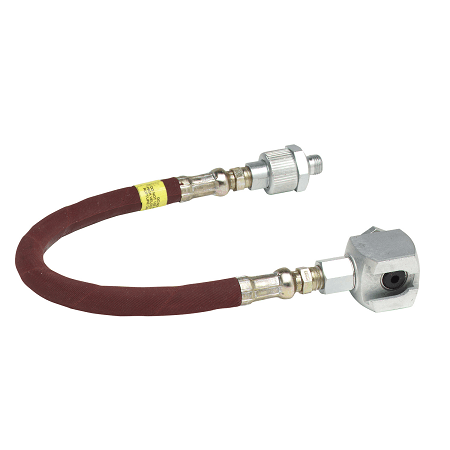 7089 by Alemite | 12" Hose Assembly for Standard Button Head Fittings | 1/8" Male NPTF | 4800 PSI