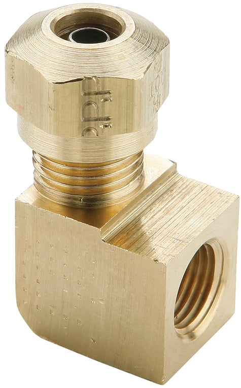 70NAB66 by Dixon Valve | Air Brake Fitting | Female 90° Elbow | 3/8" Female NPT x 3/8" Tube Size | Brass