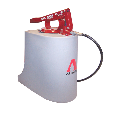 7149-A4 by Alemite | Manual Pumps | Bucket Pumps | Multi Pressure Bucket Pump Assembly | Outlet: 3/8" Female NPTF | Capacity: 5 Gallons | Pressure: 2500 to 5000 PSI