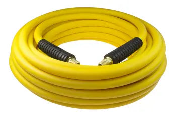 YB61004Y by Coilhose | Belly Hybrid Hose | 3/8" Hose ID | 1/4" Male NPT Rigid | Yellow | PVC | 100ft