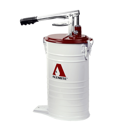 7181-4 by Alemite | Manual Pumps | Bucket Pumps | High Volume Bucket Pump | Outlet: 3/8" Female NPTF | Capacity: 3.7 Gallons  | Pressure: Up to 500 PSI