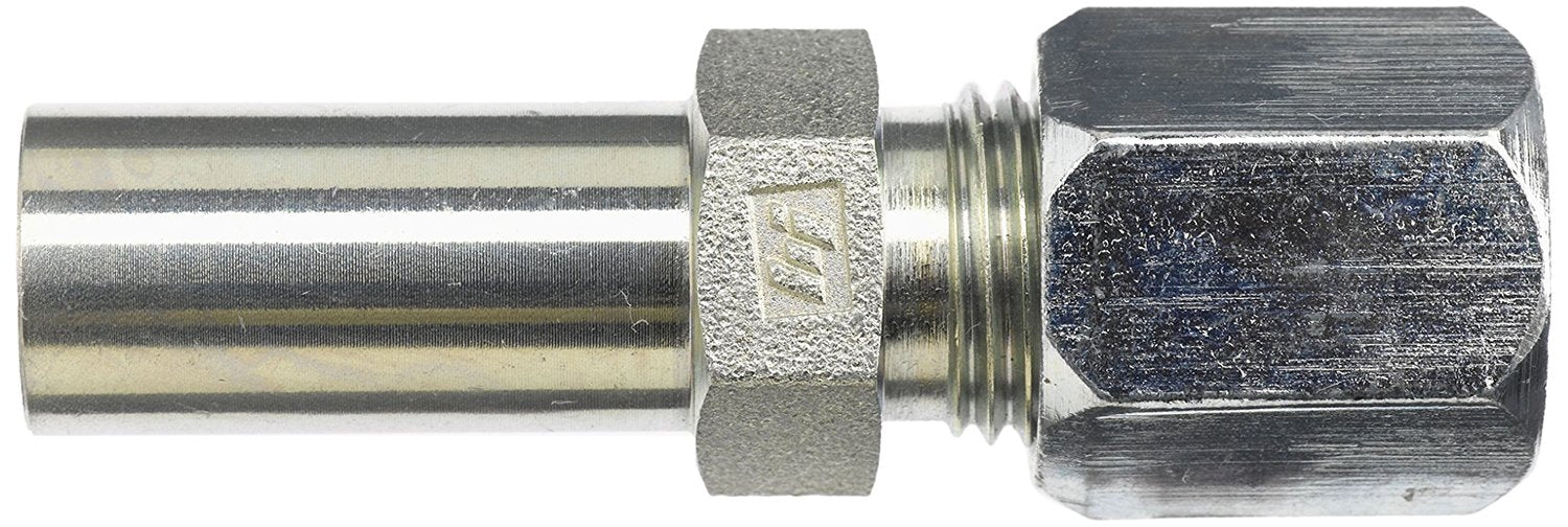 C2406-16-08-SS by Brennan Inc. | -16 Tube x -08 Bite Type | Straight | Reducer | Stainless Steel