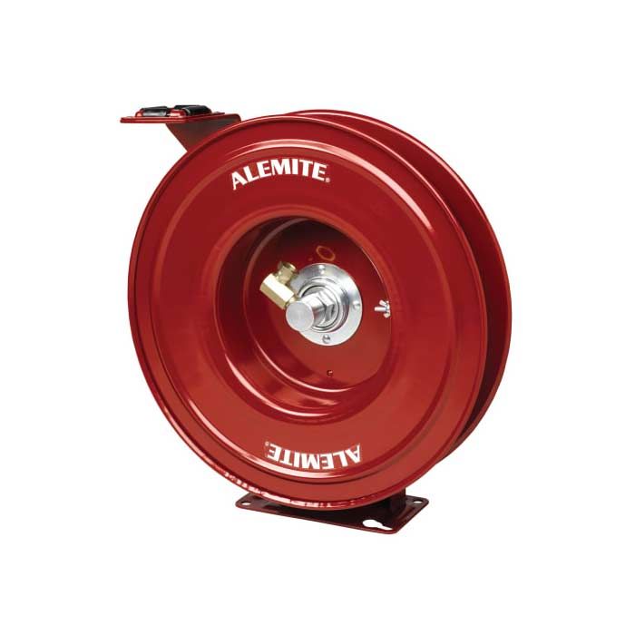 7334-B by Alemite | Heavy Duty Reel | Grease | Bare Reel | Reek Inlet: 1/2" Female NPTF | Reel Outlet: 3/8" Female NPTF Swivel | Max Pressure: 6400 PSI