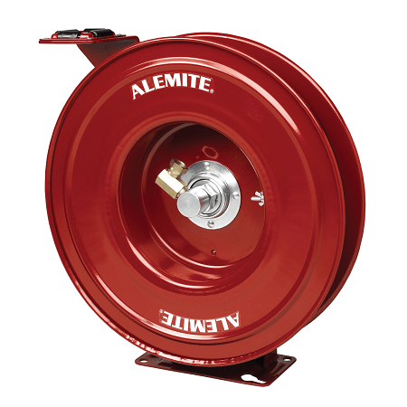 7335-C by Alemite | Severe Duty Reel | Oil | Bare Reel | Reel Inlet: 1/2" Female NPTF | Reel Outlet: 1/2" Female NPTF Swivel | Max Pressure: 1500 PSI