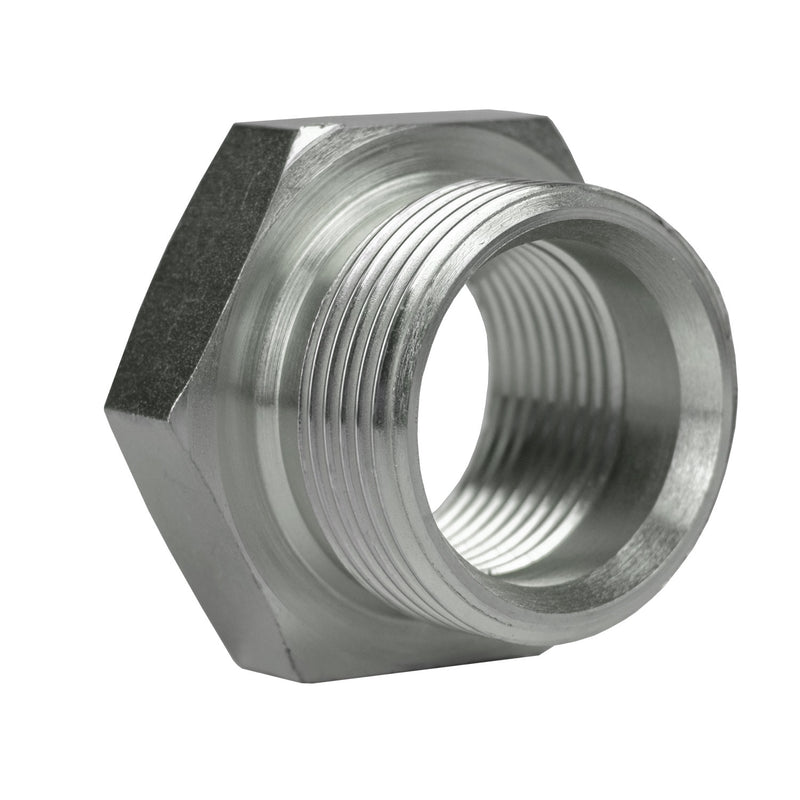 9023-16-06 by Midland | Hydraulic Adapter | Reducer Bushing | 1" Male BSPP x 3/8" Female BSPP | Steel