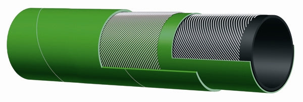 T753AG125X50 Alfagomma by Kuriyama | T753AG Series | 4-Ply Abrasive Material Blast Hose | 1-1/4" ID | 2.17" OD | 180 PSI | Green | 50ft Length