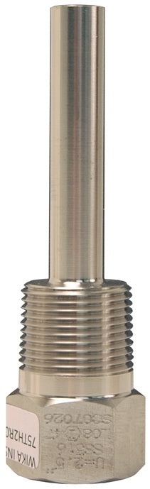 75TH2R015SS by Dixon Valve | Threaded Thermowell | 3/4" Male NPT | 2-1/2" Length | 316 Stainless Steel