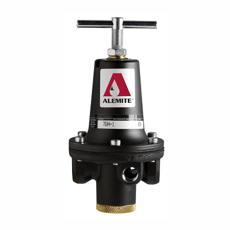 7604-1 by Alemite | Regulator | Max inlet Pressure: 300 PSI | Max Regulated Pressure: 125 PSI | Inlet/Outlet: 1/4" Female NPTF