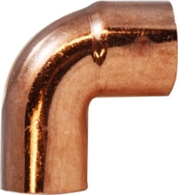 77130 (77-130) by Midland | Copper Fitting | Wrot Solder Joint | FTG x C | 1-1/4" ID x 1-3/8" OD | 90° Elbow