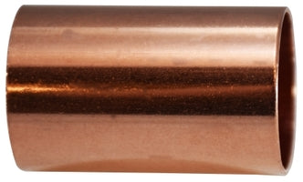 77222 (77-222) by Midland | Copper Fitting | Coupling (Socket) Less Tube Stop | C x C | 1/2" ID | Straight