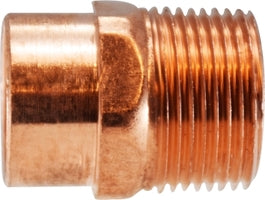 77307 (77-307) by Midland | Copper Fitting | Male Adapter | C x M | 3/4" ID x 1" ID | Straight