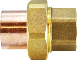 77455LF (77-455LF) by Midland | Lead Free Copper Fitting | Union | C x C | 1/2" ID x 1/2" ID | Straight