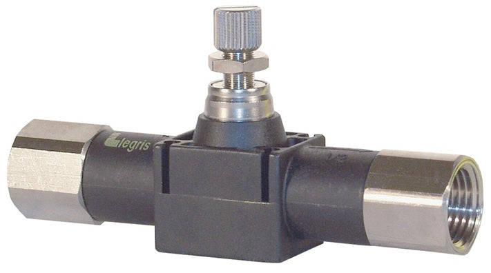 77751111 by Dixon Valve | Legris Threaded In-Line Flow Control Valve | 1/8" Female NPT | Nylon