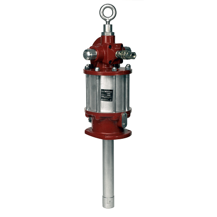 7793-C by Alemite | Oil Pump | Pneumatic - Industrial | Drum Size: Stub | Material Inlet: 1-1/2" Female NPTF | Material Outlet: 1/2" Female NPTF