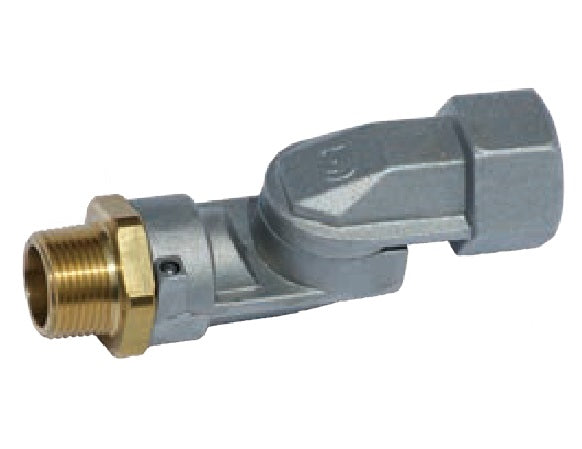 780061 by PT-Coupling | Dual Plane Swivel for Fuel Nozzles | 3/4" NPT Inlet | 3/4" Male NPT Size