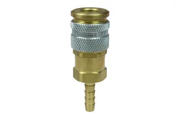 116 by Coilhose | Megaflow™ Automatic High Flow Series Coupler | Automatic | 1/4" Body Size | 3/8" Hose Barb | Straight | Brass (Type 11)