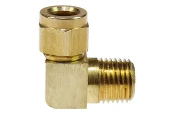 CEM0504 by Coilhose | Nylon Hose Fitting | 5/16" Hose ID x 1/4" Male NPT Thread | 90° Elbow | Brass