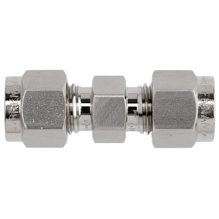 N2403-08-06-SS by Brennan Inc. | -08 Instrumentation Fitting x -06 Instrumentation Fitting | Straight | Stainless Steel