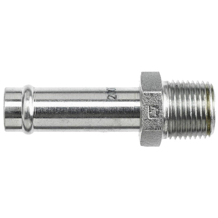 4404-10-08-SS by Brennan Inc. | -10 Hose Barb x -08 Male Pipe | Straight | Stainless Steel