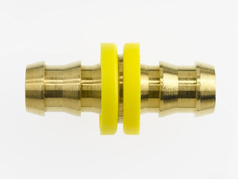 2118-10-10-B by Brennan Inc. | -10 Push Lock x -10 Push Lock | Straight | Brass