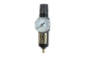 MFC2-GLMX by Coilhose | Miniature Series | Integral Filter/Regulator | 1/4" Female NPT Thread | Gauge | Metal Bowl | 0-50 PSI | 5 Micron Element