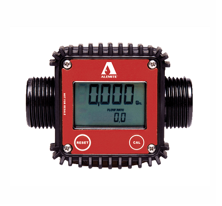 8424 by Alemite | Fluid Meter Only | Inlet/Outlet Threads: 1" Male BSPP