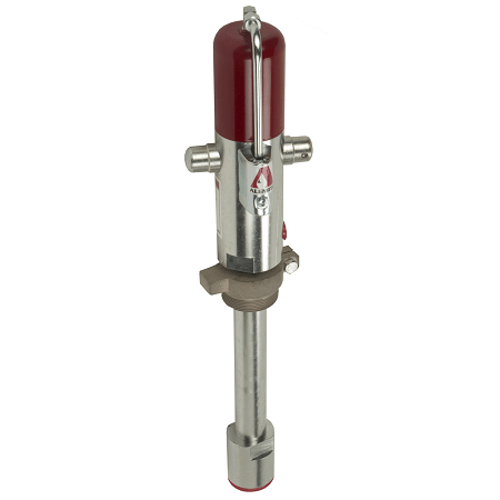 8568-A4 by Alemite | Oil Pump | Pneumatic - Standard Duty | Drum Size: Stub | Material Inlet: 1-1/2" Female NPTF | Material Outlet: 3/8" Female NPTF