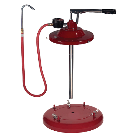 8570-5 by Alemite | Manual Pumps | Oil Dispensing Dual Leverage Pump | Drum size: 16 Gallon | Outlet: 1/2" Female NPTF