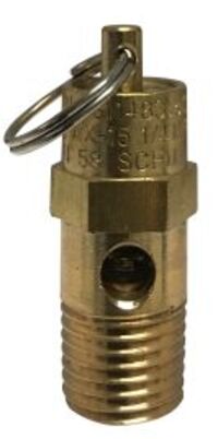 87009 by Midland | Safety Relief Valve | Non-Coded | 1/4" Male NPT | 150 PSI Pop-Off Pressure | Brass