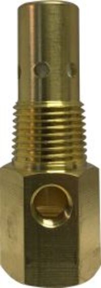 87021 by Midland | Compressor Tank Check Valve | for 1/2" Male NPT Tank Bung Hole | 1/2" Tube Compression Male | Straight | Brass