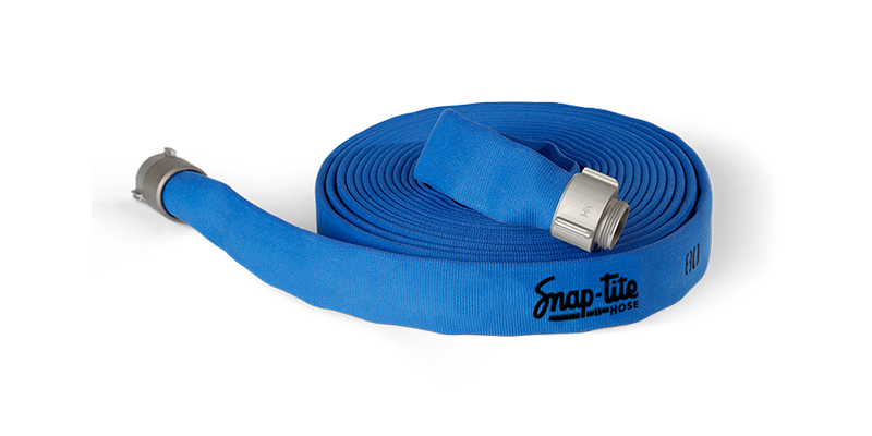 8D30x25B25N by Snap-Tite | 8D Series | Double Jacket Polyester Fire Hose Assembly with EPDM Liner | 3" Hose I.D. | 2-1/2" Male NH x 2-1/2" Female NH Couplings | 400 PSI | Blue Dura-Cote | 25ft Length