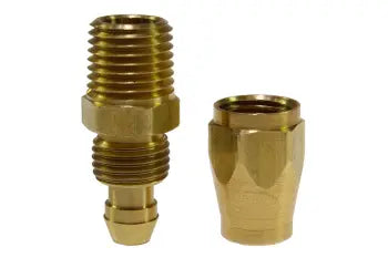 PSM0504 by Coilhose | Flexcoil Replacement Fitting | 5/16" Hose ID | 15/32" Hose OD | 1/4" Swivel Male NPT Thread | Reusable No Strain Relief | Polyurethane