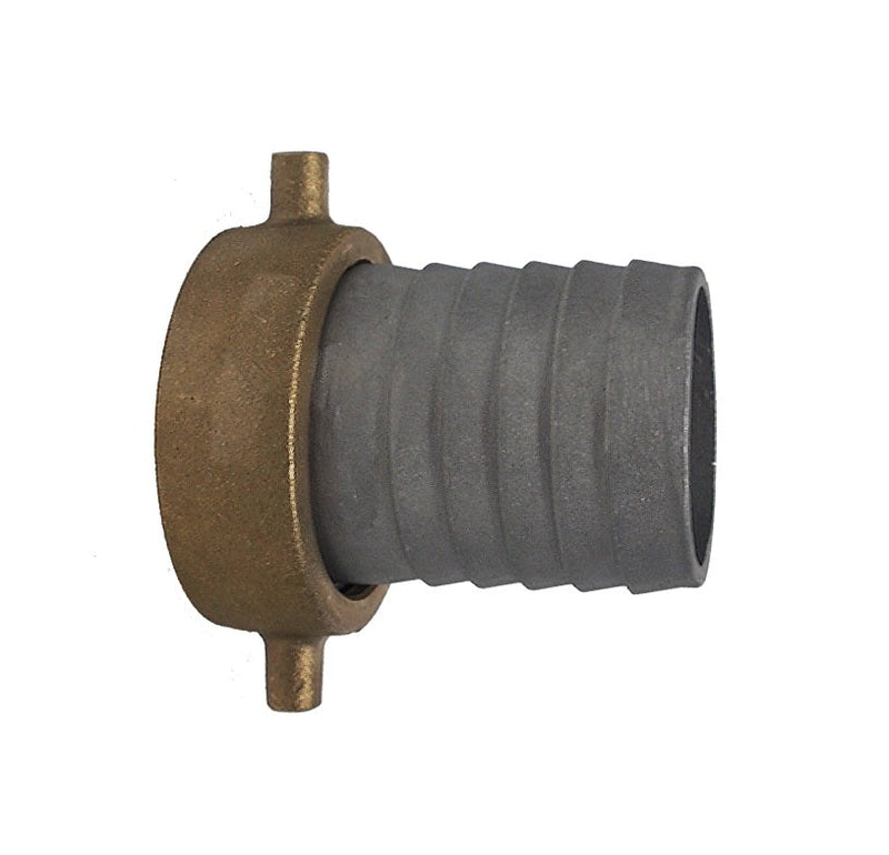 90130020 (PL20-AFSB) by PT-Coupling | 2" Discharge & Suction Hose Coupling | Female Shank | Aluminum with Brass Swivel Nut & Gasket