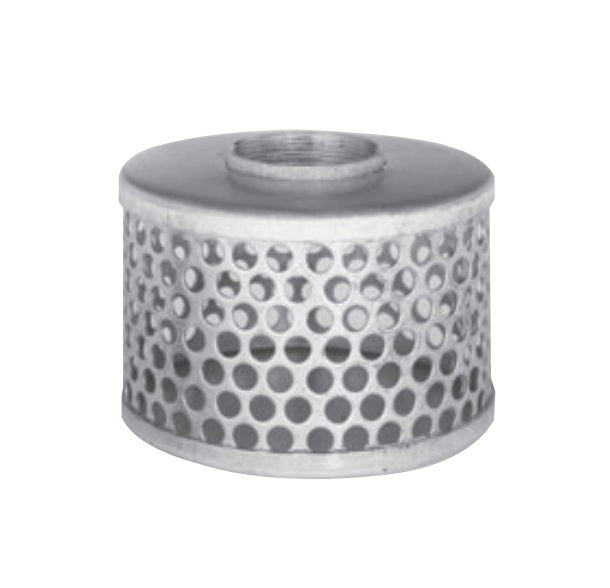 90180030 (SHS300 STRAINER) by PT-Coupling | 3" Pump Suction Strainer | Round Hole Type | Plated Carbon Steel