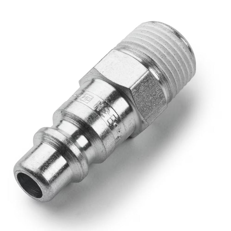 9084 30 18 by Parker | Acting Safety Couplers | 3/8" Male NPT Plug x 3/8" Body ID | 1.81" Length | Straight | Nickel-Plated Brass