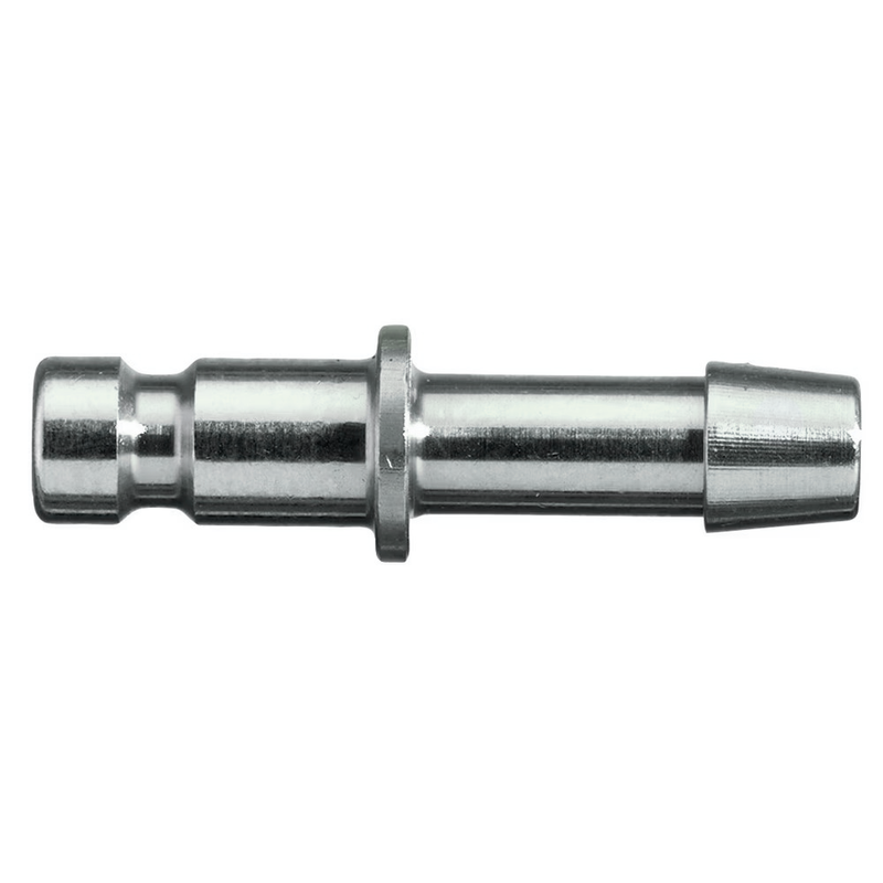 9085 20 05 by Parker | Legris Plug Quick Disconnect | 5 mm Hose Barb | 22 mm Length | Straight | Nickel-Plated Brass | Pack of 5