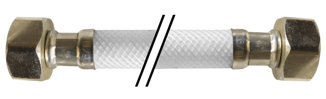 920412 by Midland | PVC Lavatory Supply Connector (Lead Free) | 1/2" Female Iron Pipe x 1/2" Female Iron Pipe | 12" Length | Straight | Chrome Plated Brass