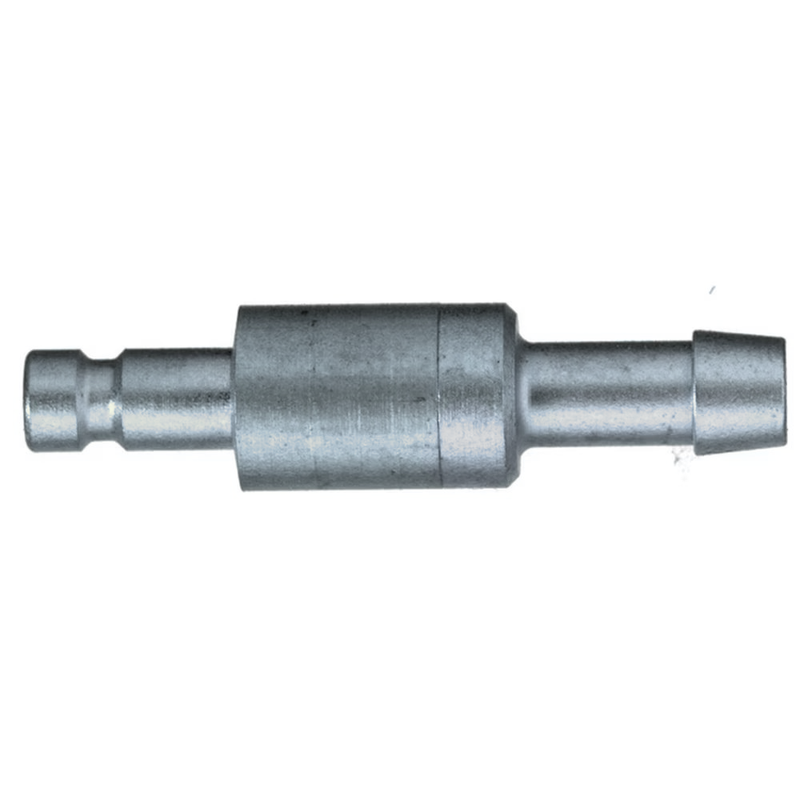 9285 20 04 by Parker | Legris Plug Quick Disconnect | 4 mm Hose Barb | 8 mm Hex | 36 mm Length | Straight | Nickel-Plated Brass | Pack of 5