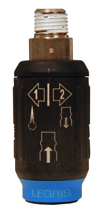 9405U0618 Legris by Dixon Valve | Pneumatic Industrial Interchange Safety Coupler/Socket | 3/8" Male NPT x 1/4" Body Size | Composite