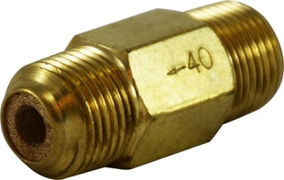 940845 (940-845) by Midland | Pneumatic Nipple Inline Filter | 1/8" Male Pipe | Straight | Brass