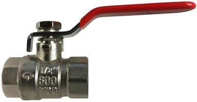 941151NP by Midland | Full Port Ball Valve | 1/4" Female Pipe x 1/4" Female Pipe | Straight | Nickel Plated Brass
