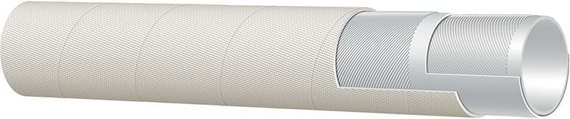 T957LL300X100 Alfagomma by Kuriyama | T957LL Series | Furnace Door Coolant Hose | 3" ID | 3.78" OD | 300 PSI | Beige | 100ft Length