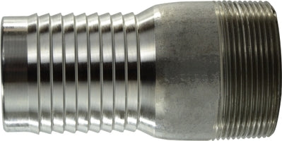 973705 (973-705) by Midland | King Combination Hose Nipple | 2" Hose Barb x 2" Male Pipe | Straight | 316 Stainless Steel