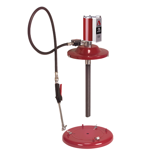 9961-1 by Alemite | Oil Pump | Pneumatic RAM - Portable | Drum Size: 16 gallon/120 Lb. | Air inlet: 1/4" Female NPTF