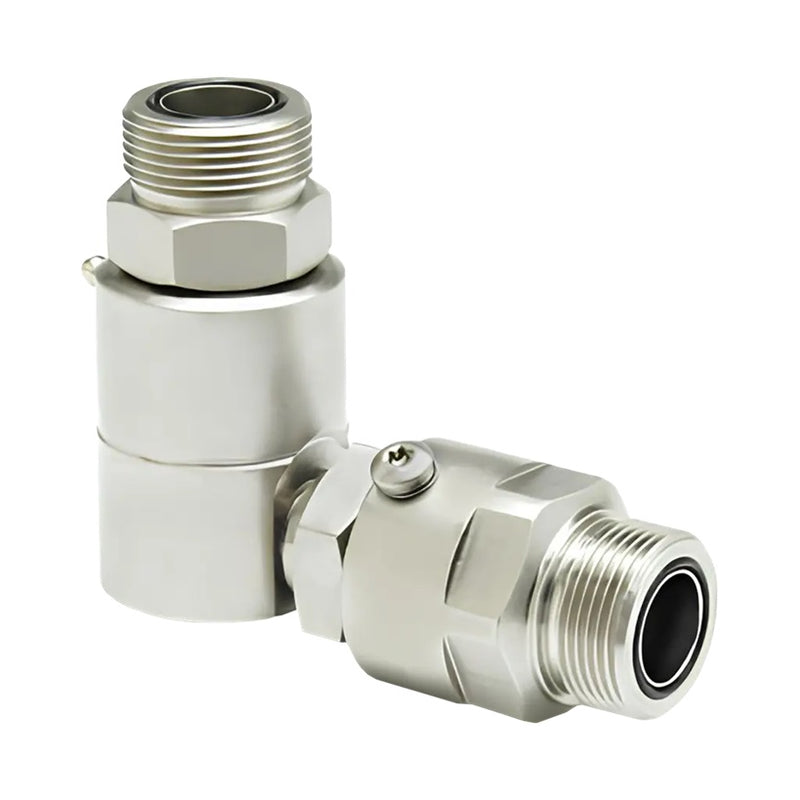 9DP8MFS10XMFS10-Z-ETP by Super Swivel | DP7622-Z-ETP | Dual Plane Swivel | 1-14 Male Face Seal MFS x 1-14 Male Face Seal MFS | 0.297" Through Hole | 90° Elbow | Zinc | Extreme Viton® Seal