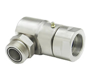 9SS20FFS20XMFS20-NI-ETP by Super Swivel | 7755-NI-ETP | 1-11/16-16 Female Face Seal FFS x 1-11/16-16 Male Face Seal MFS | 0.718" Through Hole | 90° Elbow | Electroless Nickel | Extreme Viton® Seal