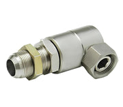 9SS8MJB8XPS50-Z-V by Super Swivel | 6620-Z-V | 3/4-16 Male 37° JIC Bulkhead x 1/2-14 Female Pipe Swivel NPSM | 0.327" Through Hole | 90° Elbow | Zinc | Viton Seal