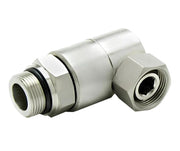 9SS8MO8XPS50-Z-V by Super Swivel | 6420-Z-V | 3/4-16 Male O-Ring ORB x 1/2-14 Female Pipe Swivel NPSM | 0.327" Through Hole | 90° Elbow | Zinc | Viton Seal