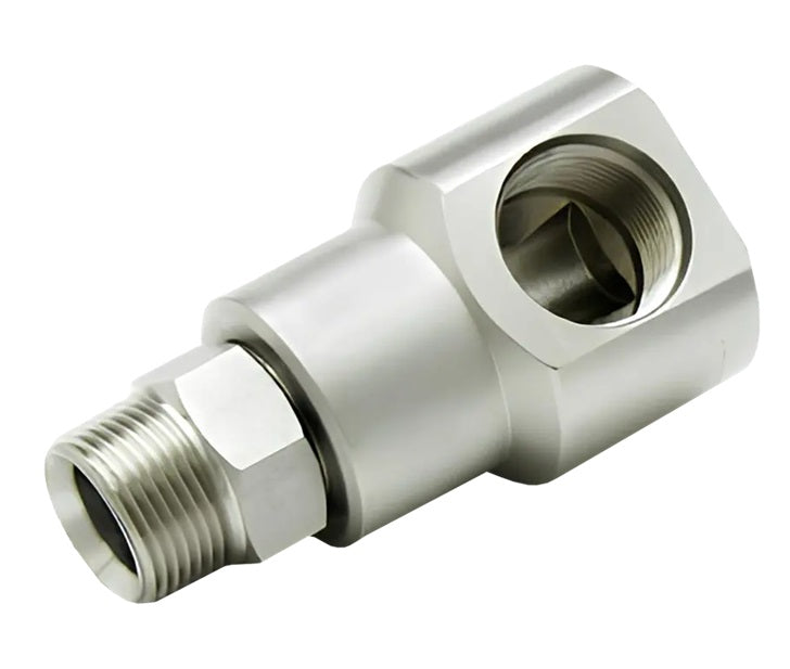 9SS20MP125XFO20-Z-ETP by Super Swivel | 5552-Z-ETP | 1-1/4-11-1/2 Male Pipe NPTF x 1-5/8-12 Female O-Ring ORB | 1.181" Through Hole | 90° Elbow | Zinc | Extreme Viton® Seal